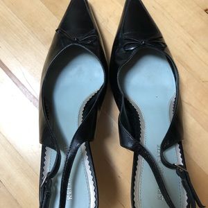 Black Sling back heels